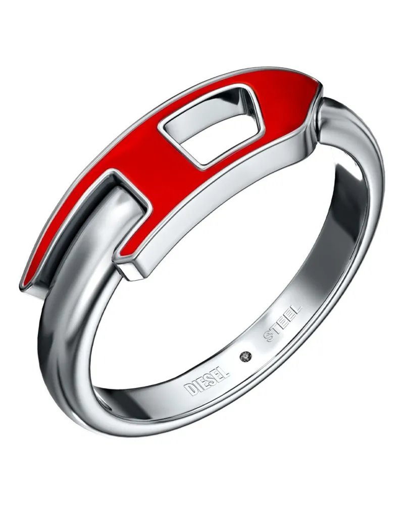 Diesel Edelstahl-Ring - Ringe - Unisex - Silber Silber