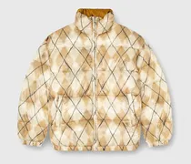 Wendbare Steppjacke mit argyle-print - Winterjacken - Herren - Bunt