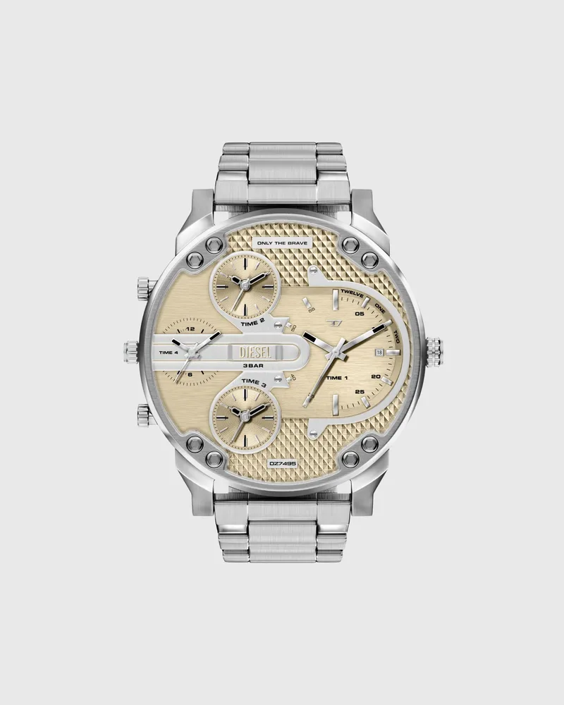 Diesel Mr. Daddy Slim Edelstahluhr - Uhren - Herren - Silber Silber
