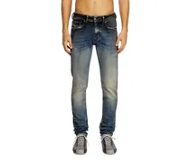 Skinny Jeans Low Waist 1979 Sleenker, Mittelblau, Reißverschluss
