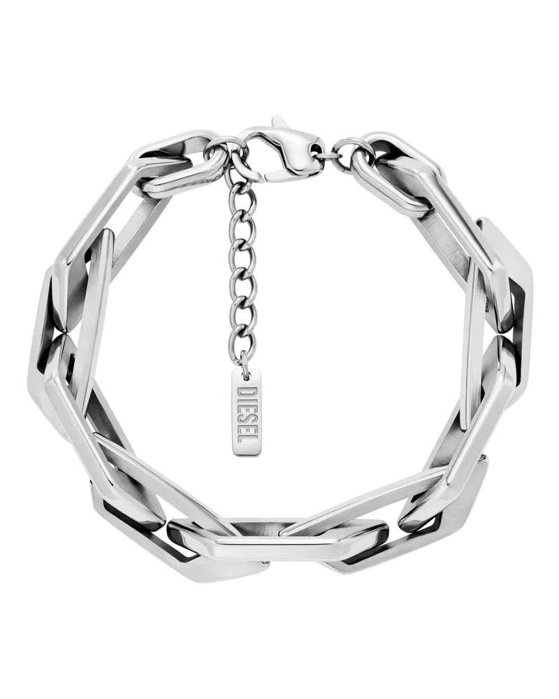 Diesel Kettenarmband aus Edelstahl - Armbänder - Unisex - Silber Silber