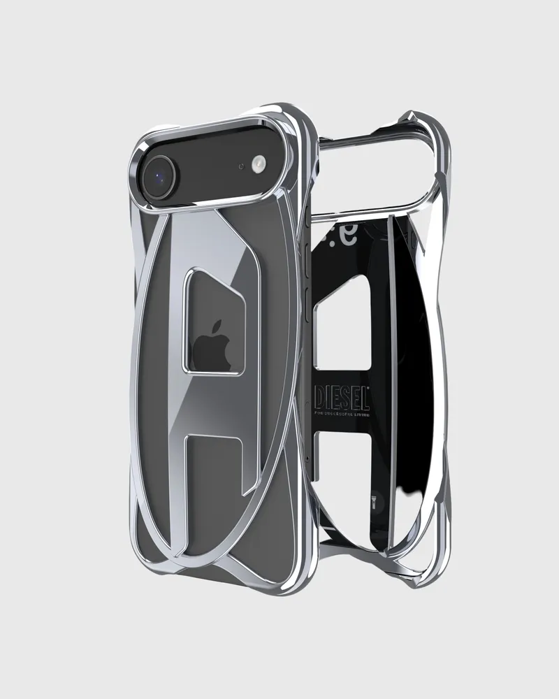 Diesel Caged D Glänzende Hülle für iPhone 17 Air - Schutzhüllen - Unisex - Grau Grau