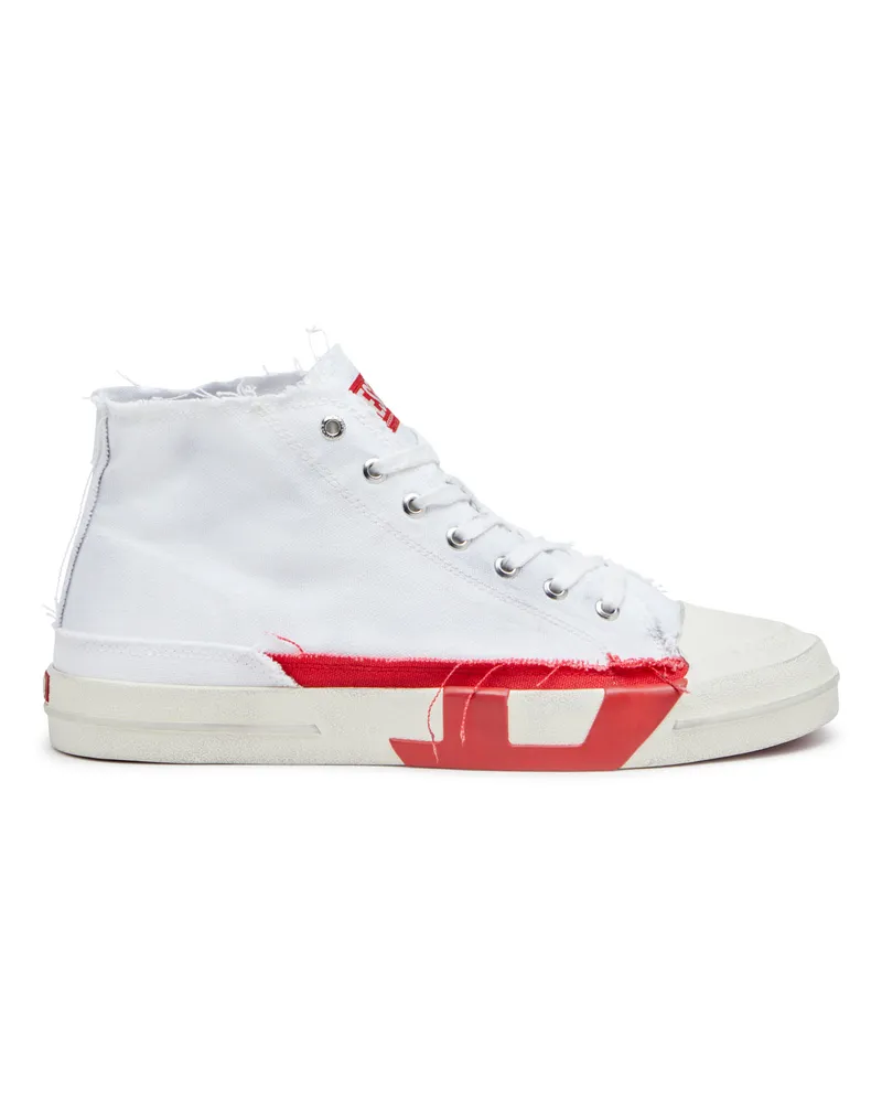 Diesel S-D-Verse-High Top-Sneakers aus Canvas mit Schmutz-Effekt - Sneakers - Herren - Bunt Bunt