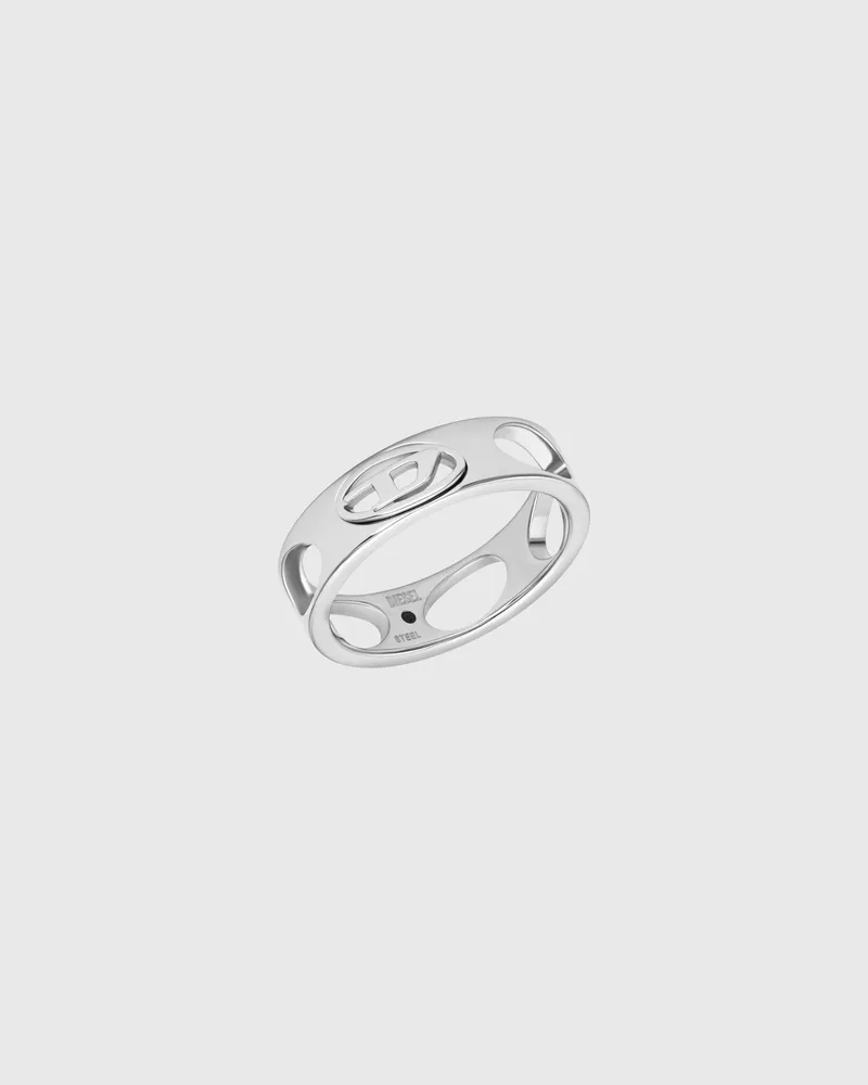 Diesel Edelstahl-Bandringe - Ringe - Unisex - Silber Silber
