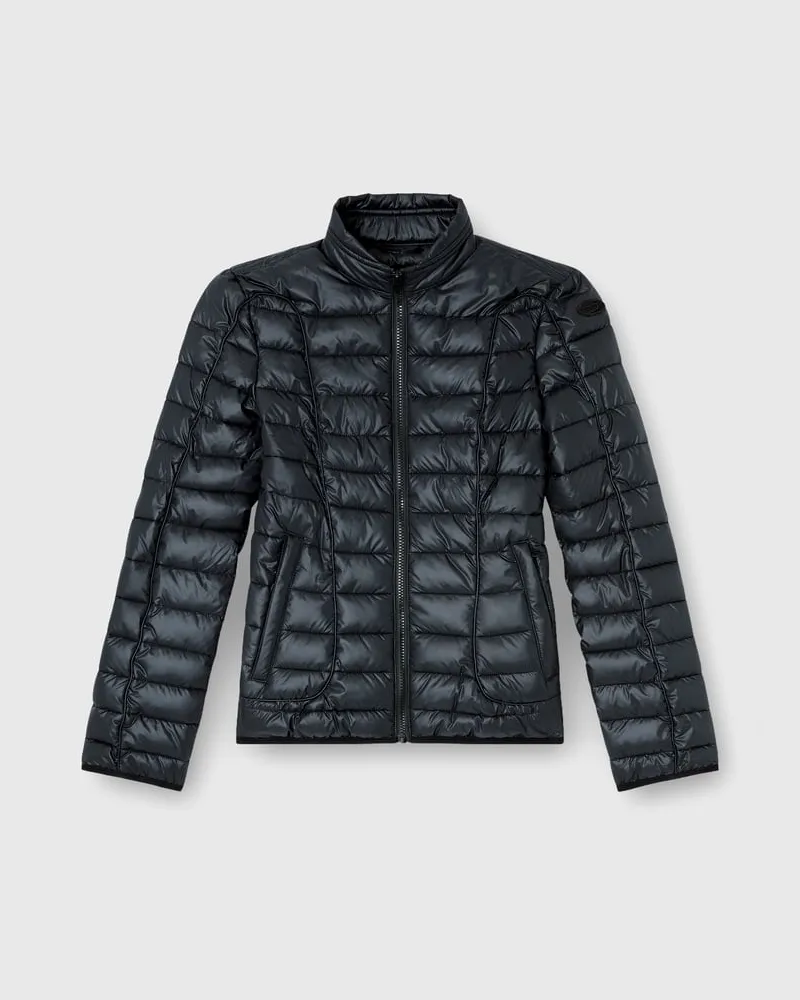 Diesel Steppjacke mit Biker-Details - Winterjacken - Damen - Schwarz Schwarz