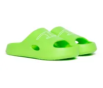 Pool-Slides aus EVA mit Logo-Print - Schuhe - Unisex - Grün