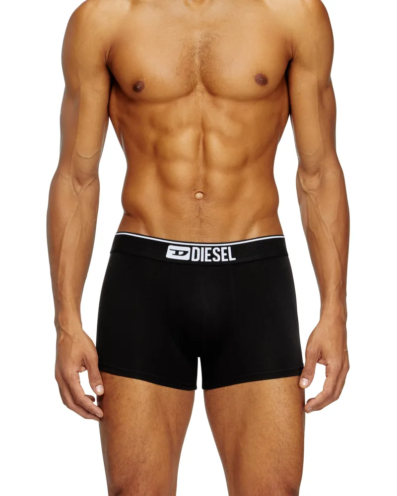 Diesel Einfarbige Retropants im Dreierpack - Boxershorts - Herren - Schwarz Schwarz