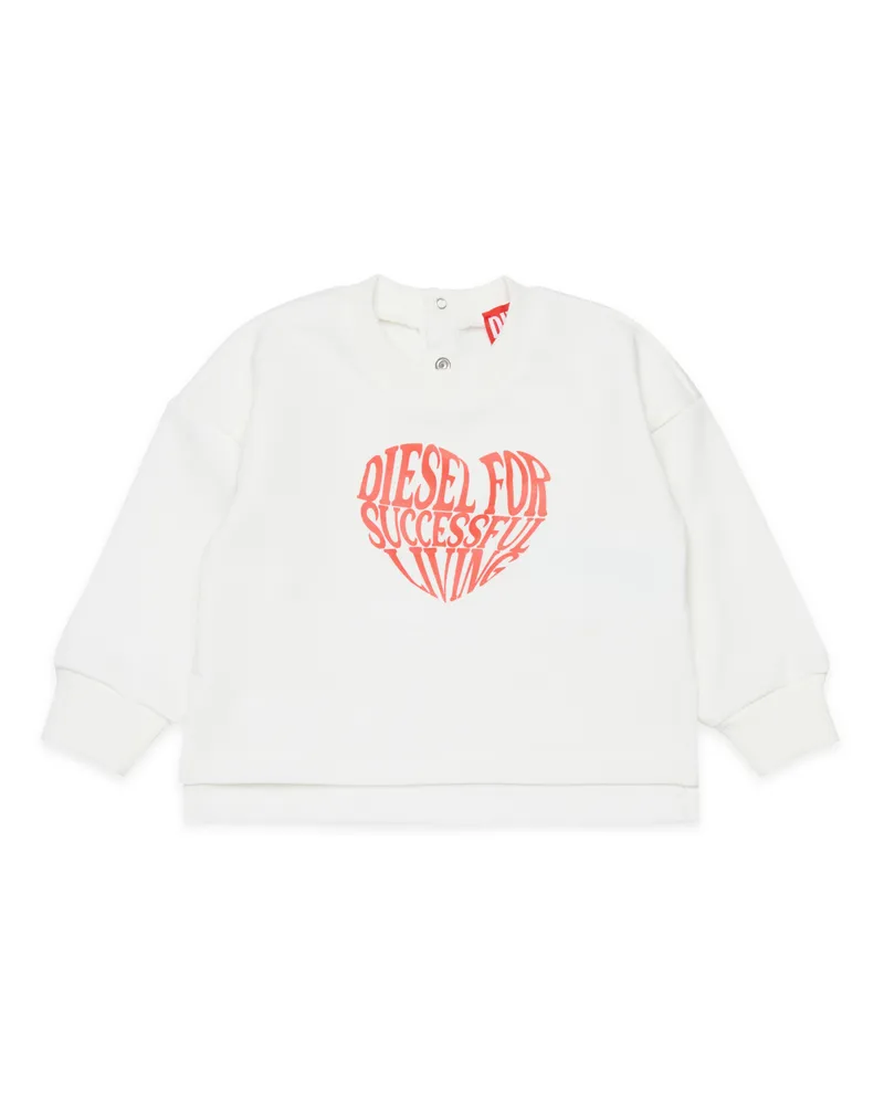 Diesel Sweatshirt mit Herz-Print - Sweatshirts - Damen - Weiss Weiss