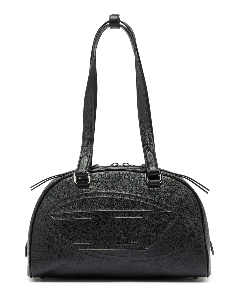 Diesel 1DR Dome - Boston Bag aus Leder mit geprägtem Logo - Handtaschen - Unisex 