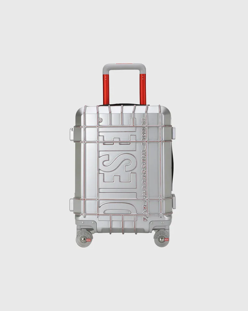 Diesel Robuster Koffer Größe S - Handgepäck Koffer - Unisex - Silber Silber
