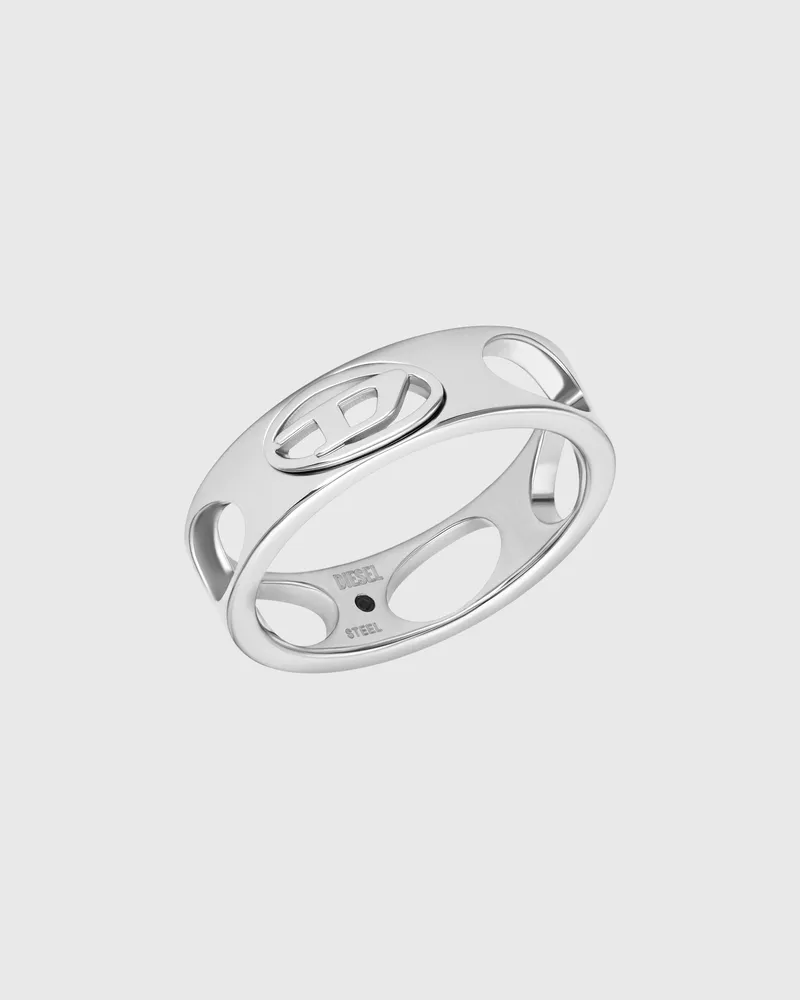 Diesel Edelstahl-Bandringe - Ringe - Unisex - Silber Silber