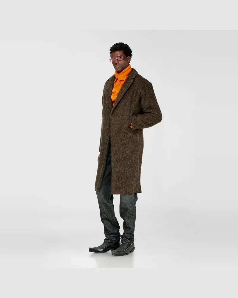 Diesel Mantel aus Wolle-Alpaka-Mix - Winterjacken - Herren - Braun Braun