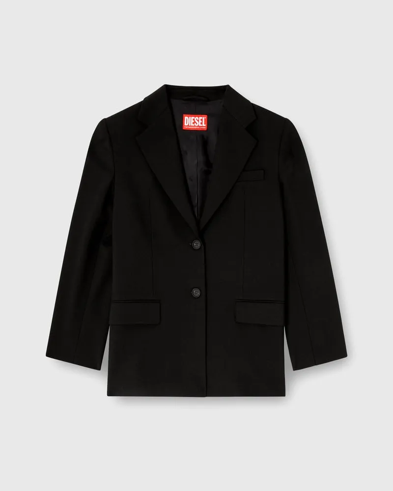 Diesel Blazer aus Wollmischung - Jacken - Damen - Schwarz Schwarz