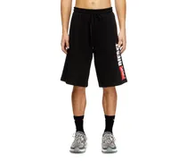 Fleece-Shorts mit Maxi-Logopatch - Kurze Hosen - Herren - Schwarz