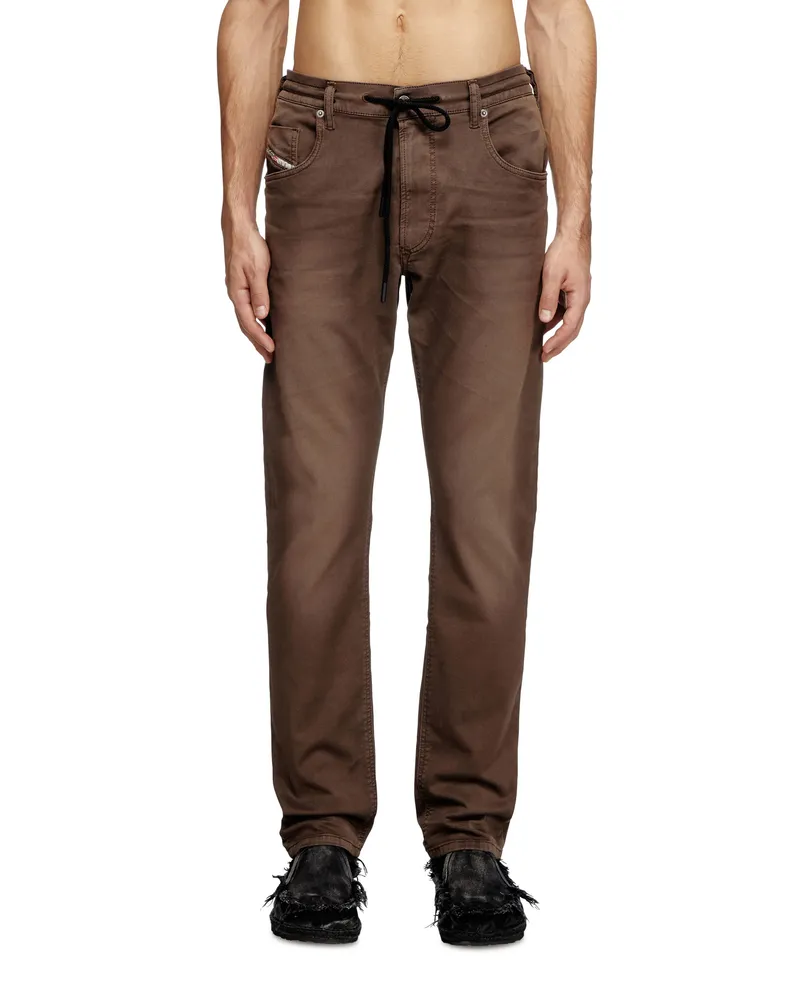 Diesel Regular Regular Waist 2032 D-Krooley Joggjeans, Farbig, Reißverschluss Braun