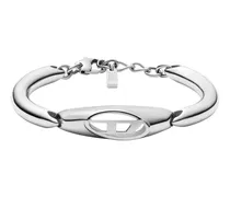 Edelstahl Armreif Armband - Armbänder - Unisex - Silber