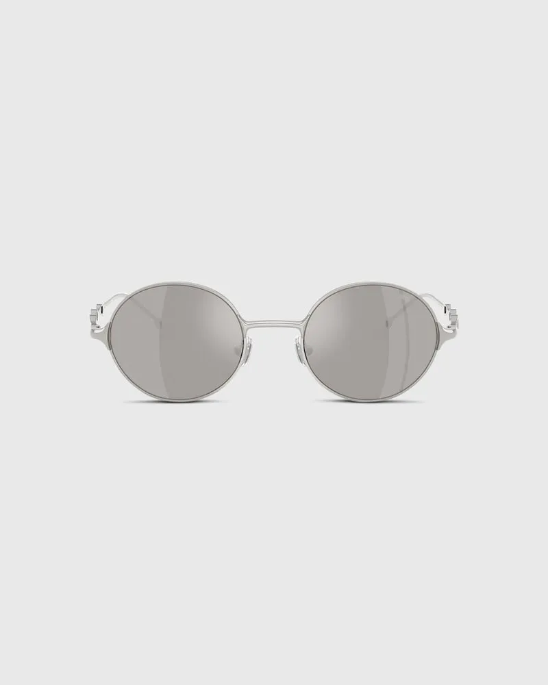 Diesel Runde Sonnenbrillen - Sonnenbrille - Unisex - Silber Silber