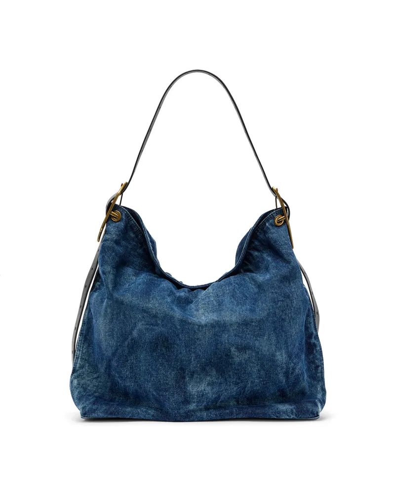 Diesel D-Line-Denim Hobo-Tasche - Schultertaschen - Damen - Blau Blau