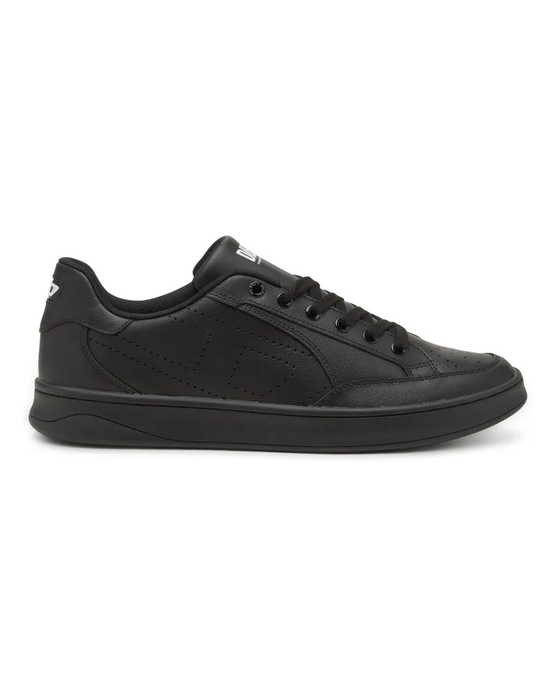 Diesel S-Dakota-Sneakers aus Leder mit perforiertem Logo - Sneakers - Herren - Schwarz Schwarz