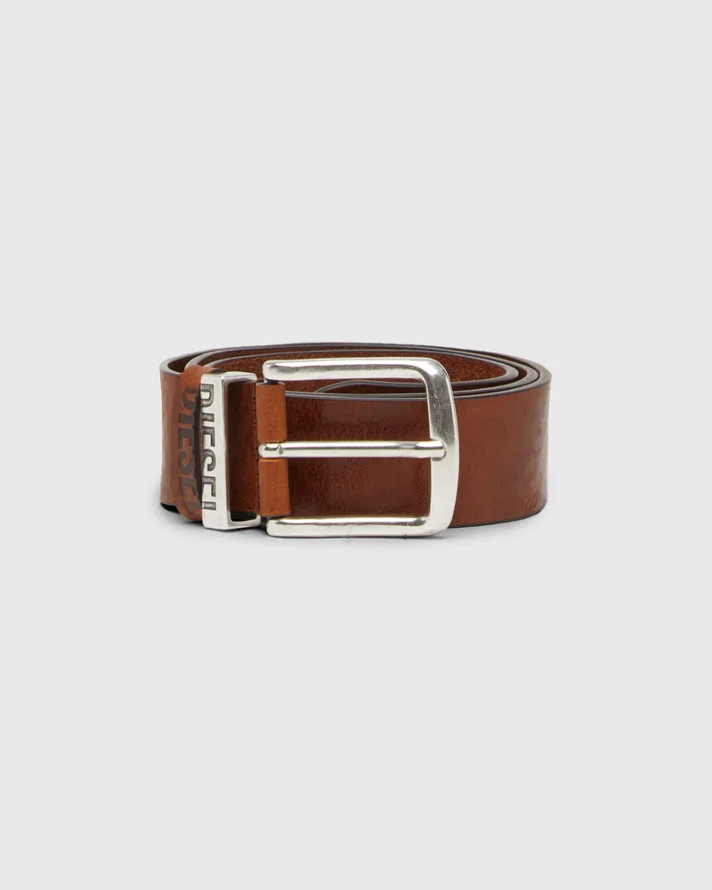 Diesel 3.9cm Gürtel mit Kontrastschlaufen - Gürtel - Herren - Braun Braun