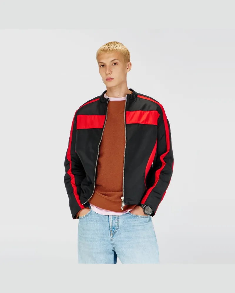 Diesel Bikerjacke im Colourblock-Design aus Canvas - Jacken - Herren - Bunt Bunt