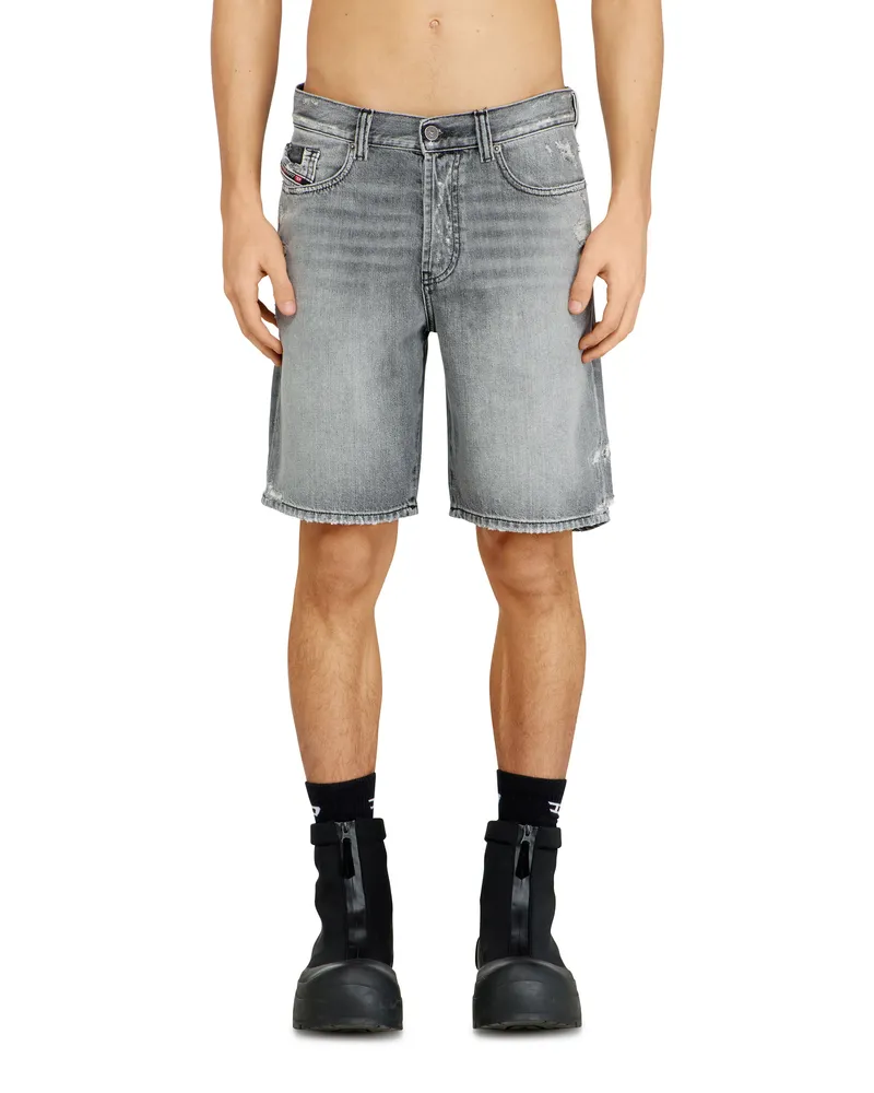 Diesel Denimshorts mit ausgefranstem Saum - Denim Kurze Hose - Herren - Grau Grau