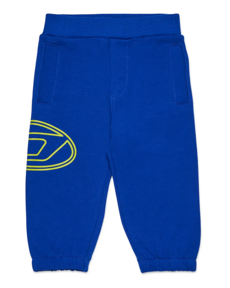 Diesel Baumwollhose mit Grafikdruck - Hosen - Unisex - Blau Blau
