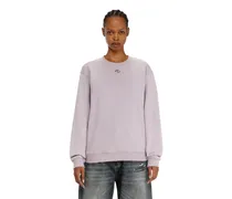Baumwollsweatshirt mit ovaler D-Stickerei - Sweatshirts - Damen - Violett