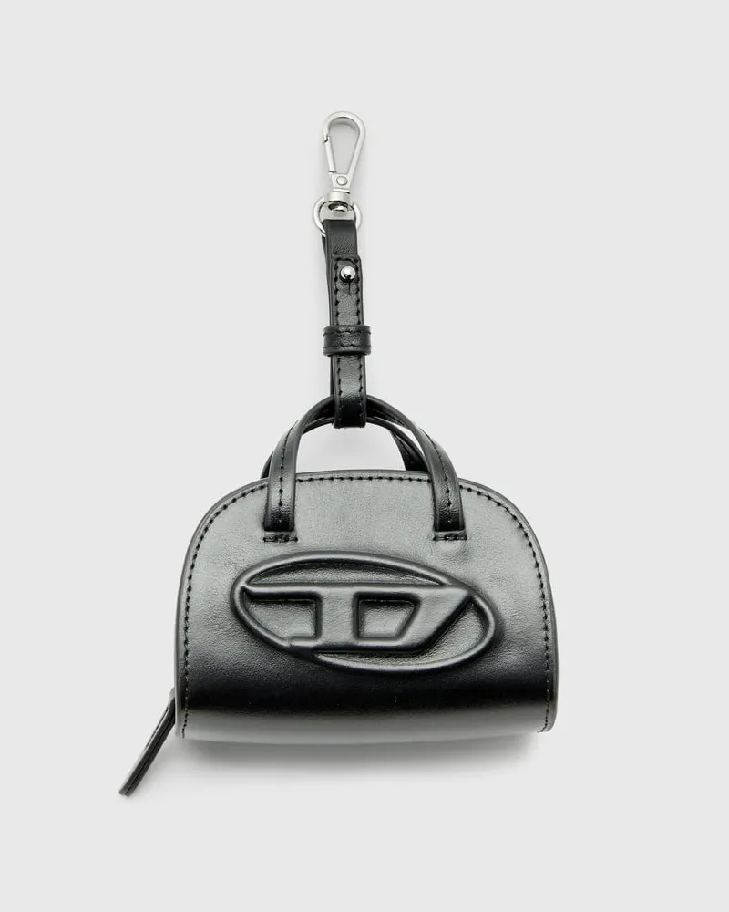 Diesel Mini-Taschenanhänger aus Leder - Charms und Schlüsselanhänger - Damen - Schwarz Schwarz