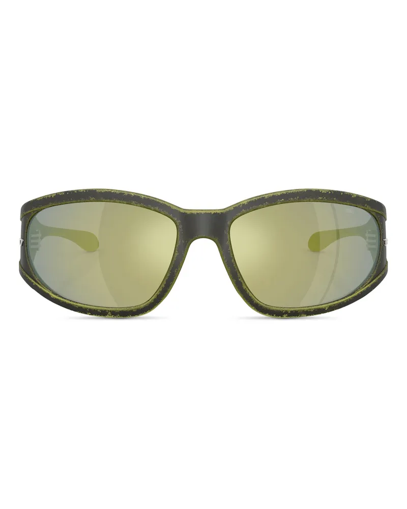 Diesel Sonnenbrille aus acetat mit rechteckigen gläsern - Sonnenbrille - Unisex - Grün Grün