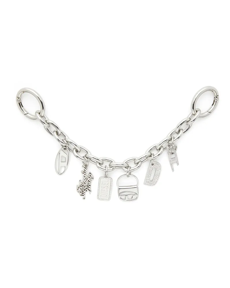 Diesel Charm abnehmbare Kette - Charms und Schlüsselanhänger - Damen - Silber Silber