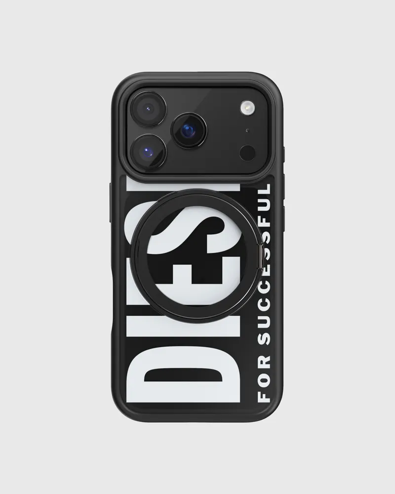 Diesel Ringstand-Magsafe Case für iPhone 17 Pro - Telefonringhalter - Unisex - Schwarz Schwarz