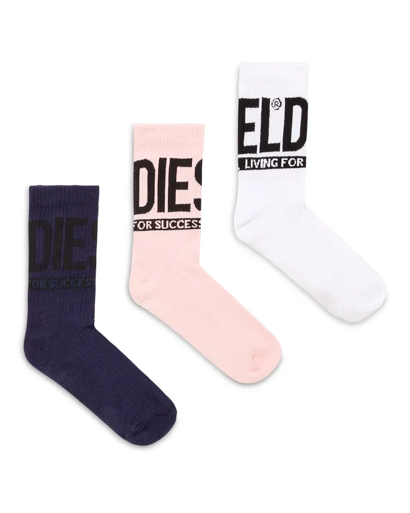 Diesel Socken mit Diesel-Logo im Dreierpack - Socken - Herren - Bunt Bunt