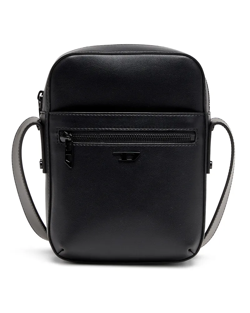 Diesel Rivet-D - Crossbody-Tasche aus PU mit Nieten-Details - Schultertaschen - Herren - Schwarz Schwarz
