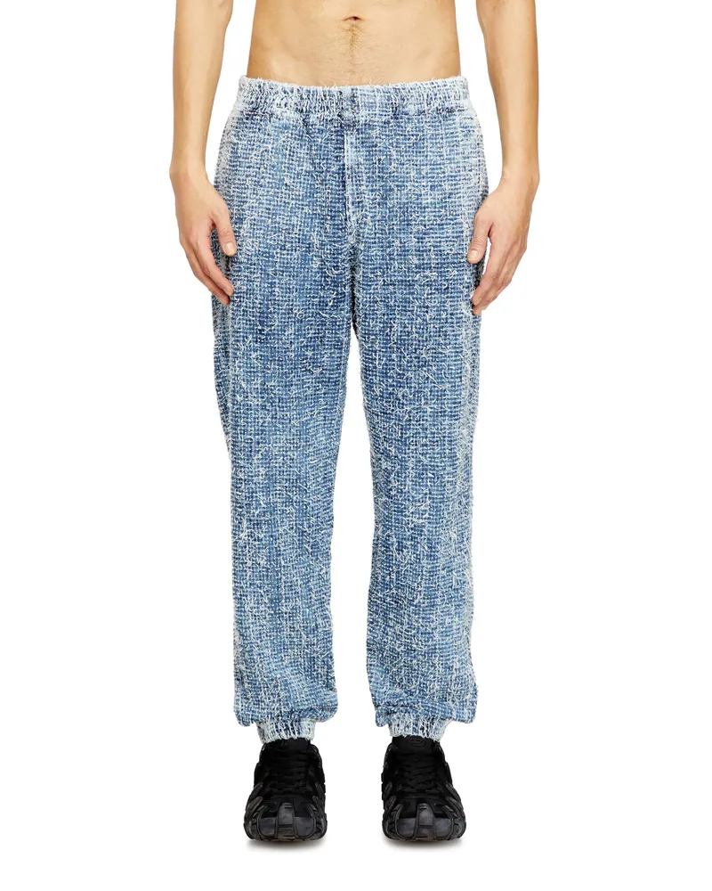 Diesel Slim Jeans Regular Waist D-Labb, Mittelblau, Elastischer Bund Blau