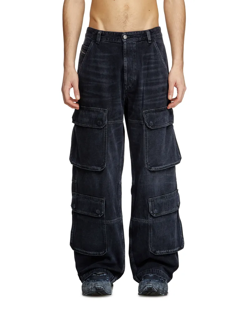 Diesel Relaxed Jeans - D-Touch - Jeans - Herren - Schwarz Schwarz