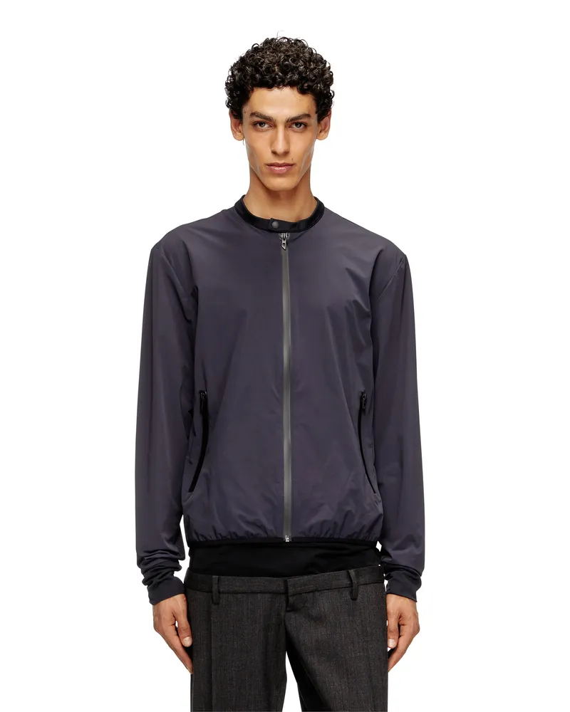 Diesel Jacke aus Bi-Stretch-Nylon - Jacken - Herren - Blau Blau