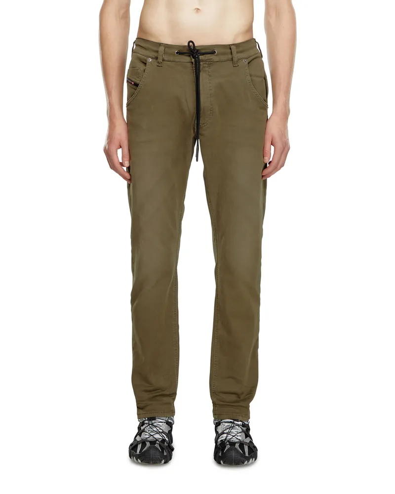 Diesel Regular Regular Waist 2032 D-Krooley Joggjeans, Farbig, Reißverschluss Grün