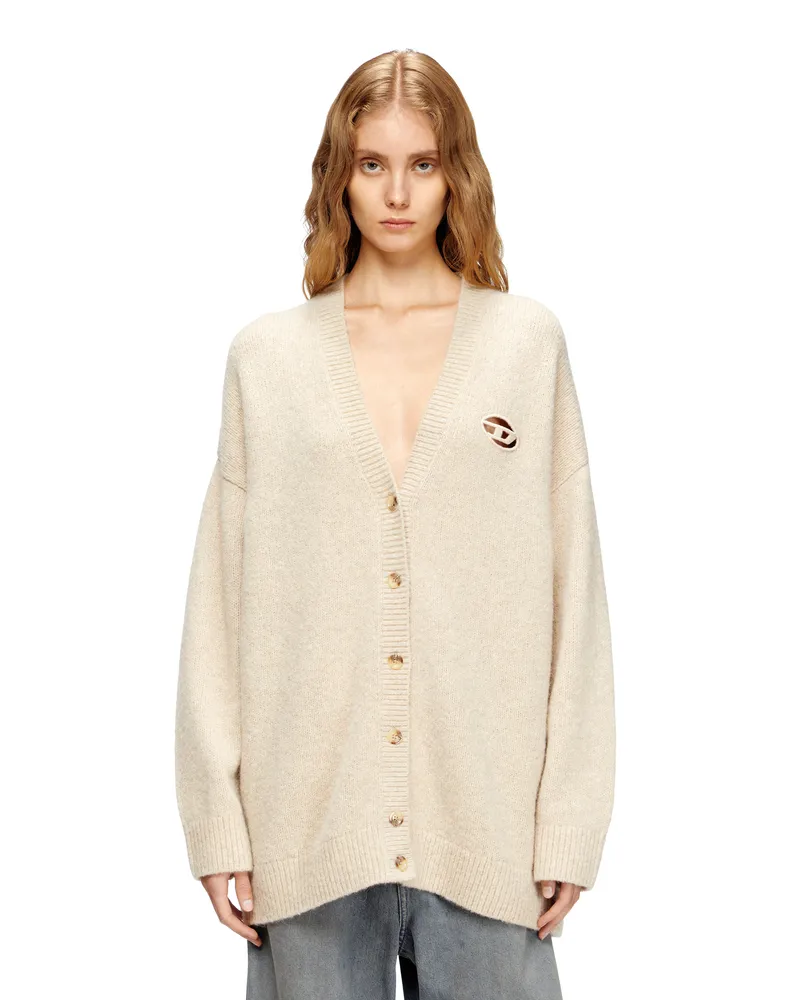 Diesel Cardigan aus Woll- und Alpakamischung - Strickwaren - Damen - Beige Beige