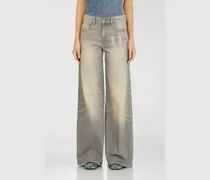 Flare Jeans Regular Waist 1978 D-Akemi, Farbig, Reißverschluss