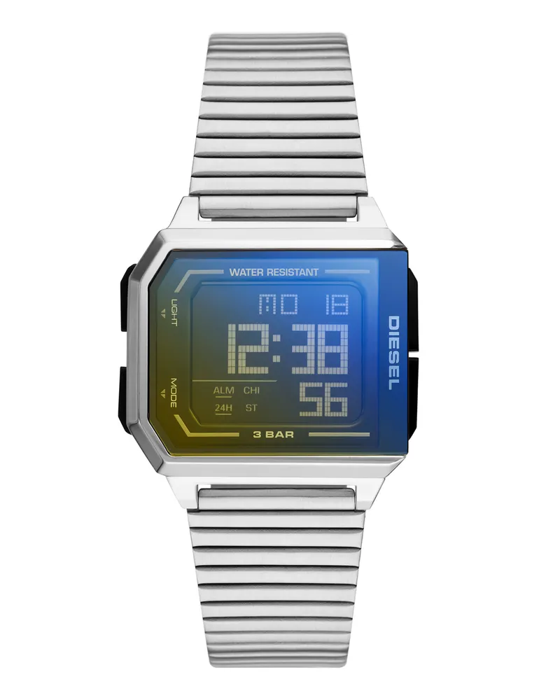 Diesel Chopped Armbanduhr mit Edelstahlarmband - Uhren - Unisex - Silber Silber