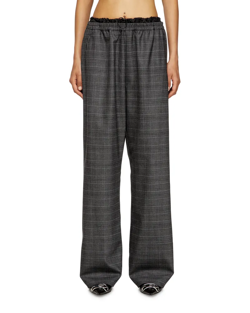Diesel Wollhose mit Leistentaschen - Hosen - Damen - Schwarz Schwarz