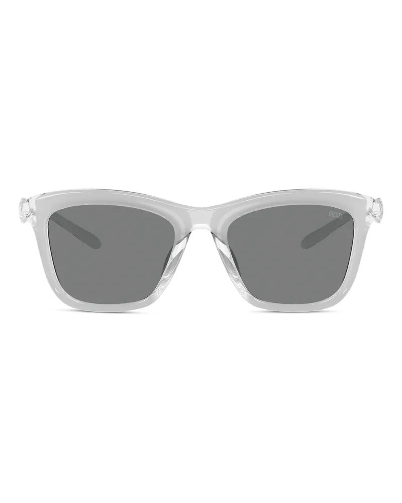 Diesel Eckige Sonnenbrille - Sonnenbrille - Unisex - Grau Grau