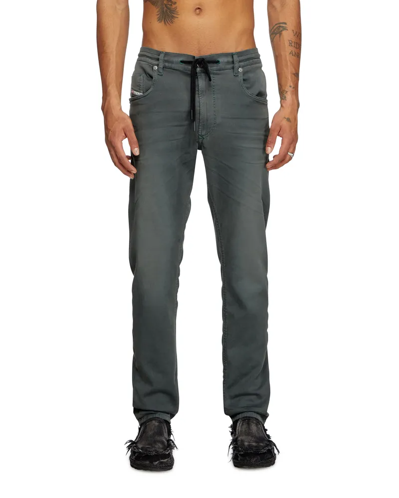 Diesel Regular Regular Waist 2032 D-Krooley Joggjeans, Farbig, Reißverschluss Grau