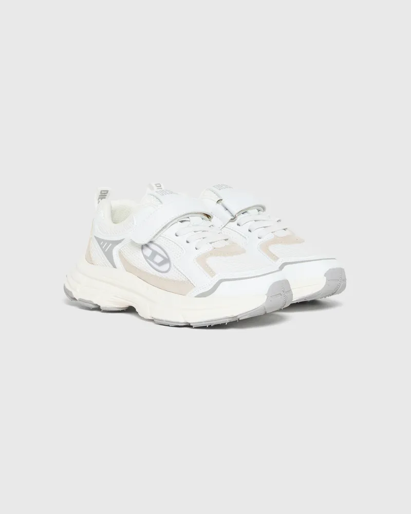 Diesel S-Runvinr- Sneakers aus Mesh und Stoff - Schuhe - Unisex - Weiss Weiss
