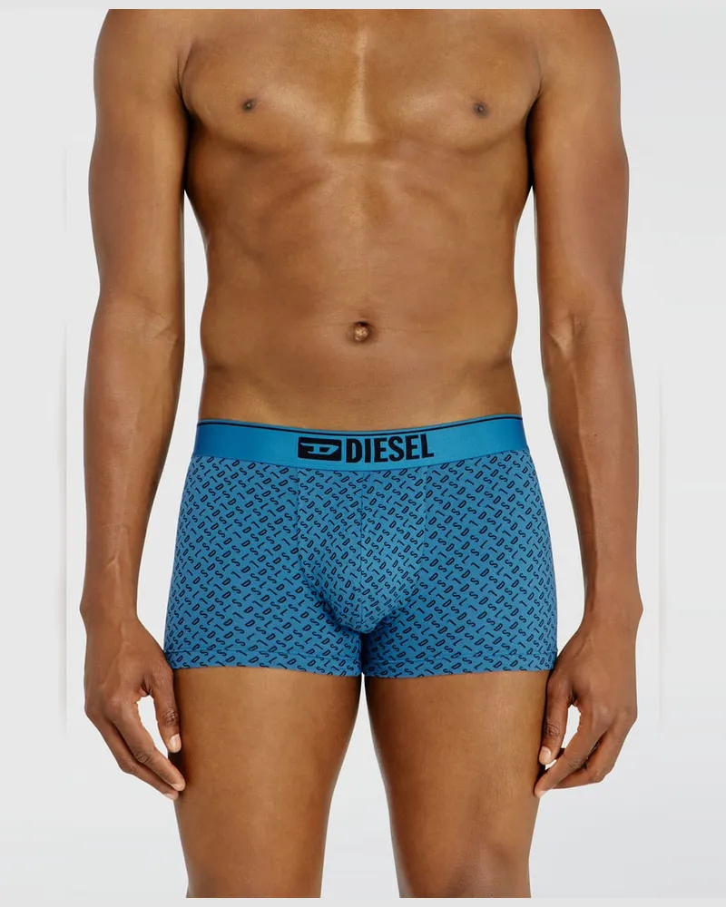 Diesel Dreierpack Stretch-Baumwoll-Trunks mit monogram - Boxershorts - Herren - Blau Blau
