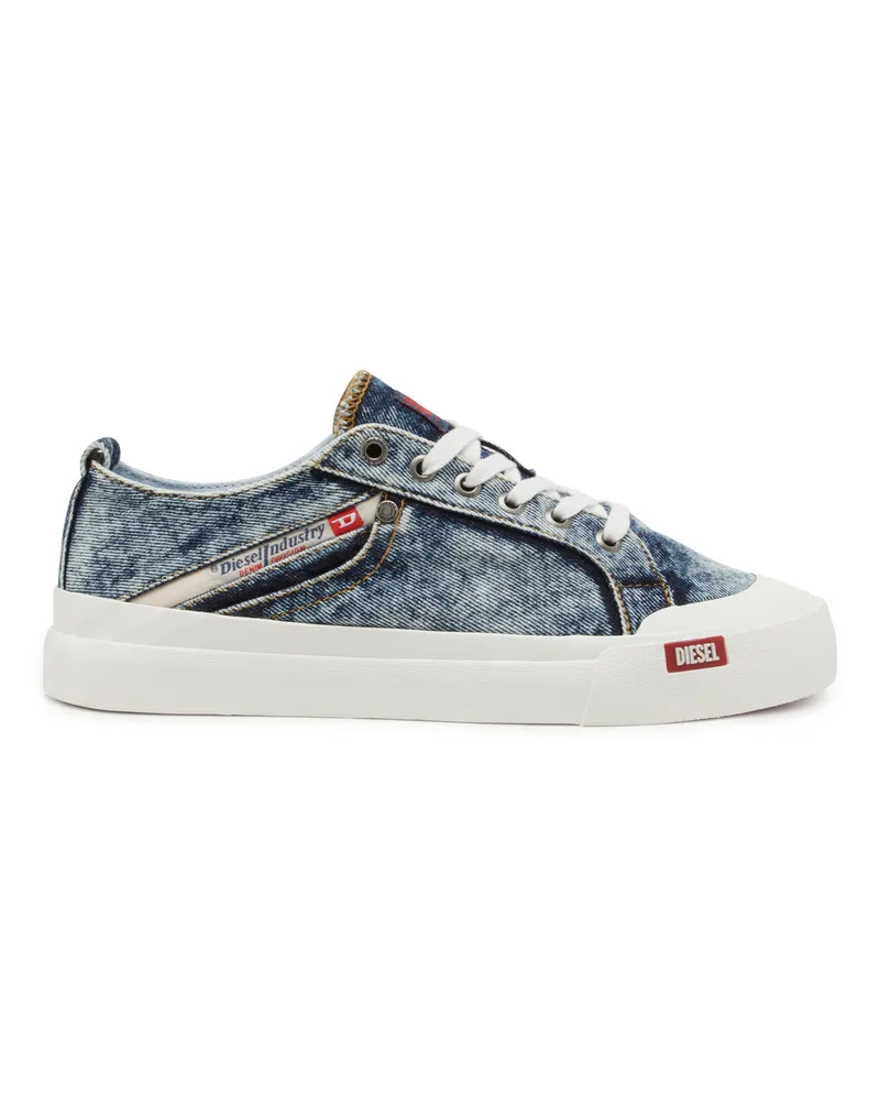 Diesel S-Athos-Sneakers aus Denim mit Taschendetail - Sneakers - Damen - Blau Blau