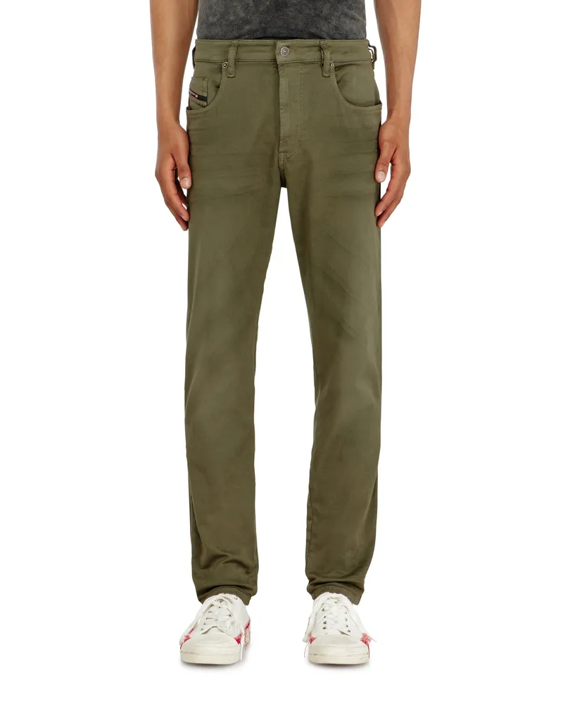 Diesel Slim Regular Waist 2062 D-Strukt Joggjeans, Farbig, Reißverschluss Grün