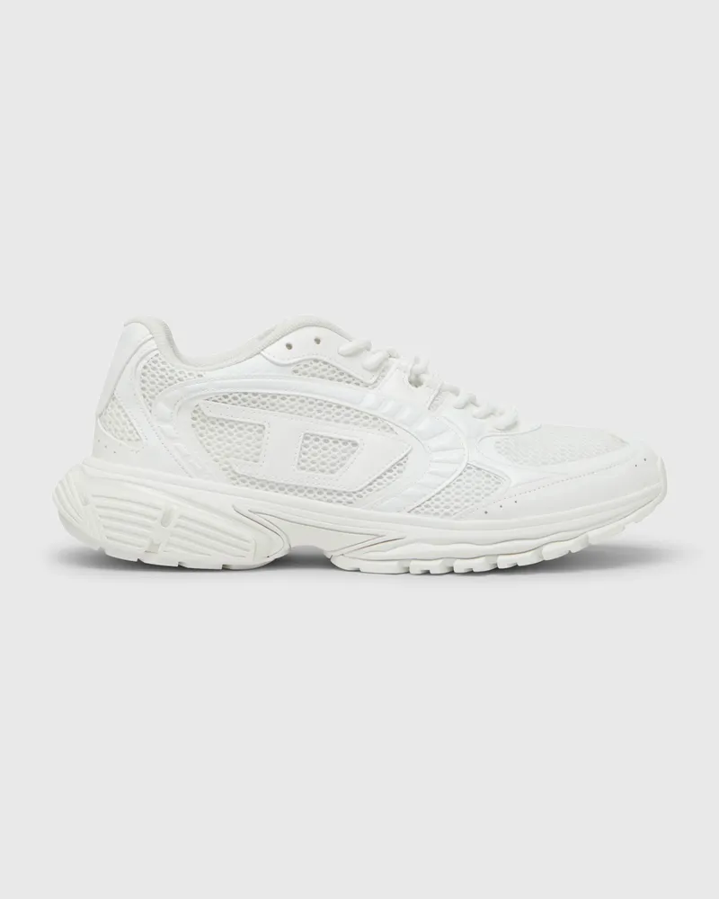 Diesel S-Pro-V-Dense-Einfarbige Sneakers aus Mesh mit Oval D-Logo - Sneakers - Damen - Weiss Weiss