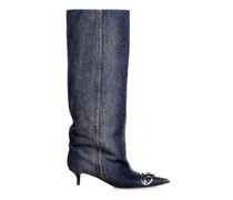 D-Venus-Slouchy kniehoher Stiefel in Denim - Stiefel - Damen - Blau